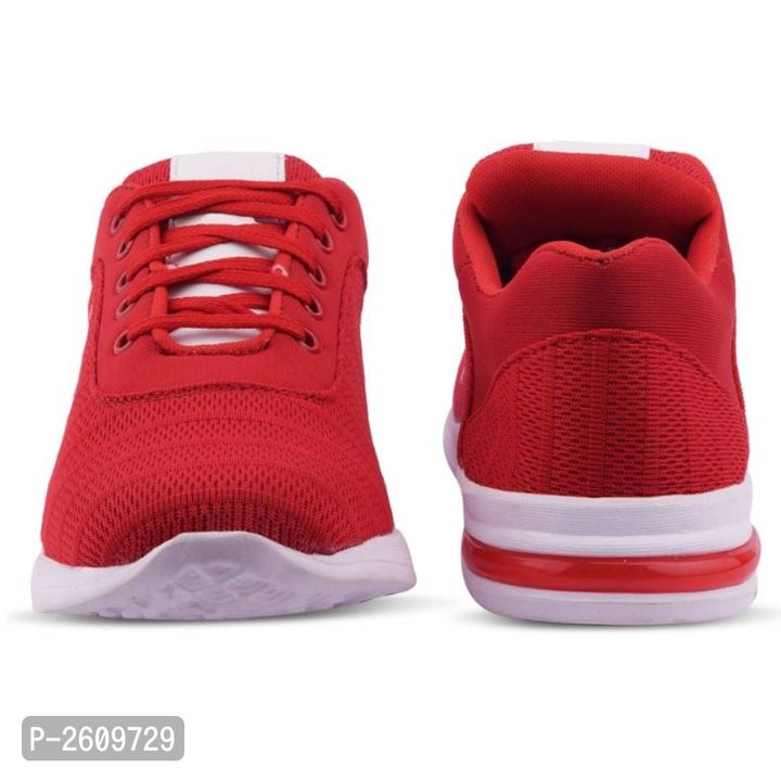 Men's Stylish Red Solid Mesh Sport Shoes uploaded by Online Shopping in India on 1/21/2022