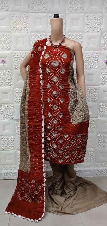 Special Gulti Bandhani Dress Material uploaded by business on 1/21/2022