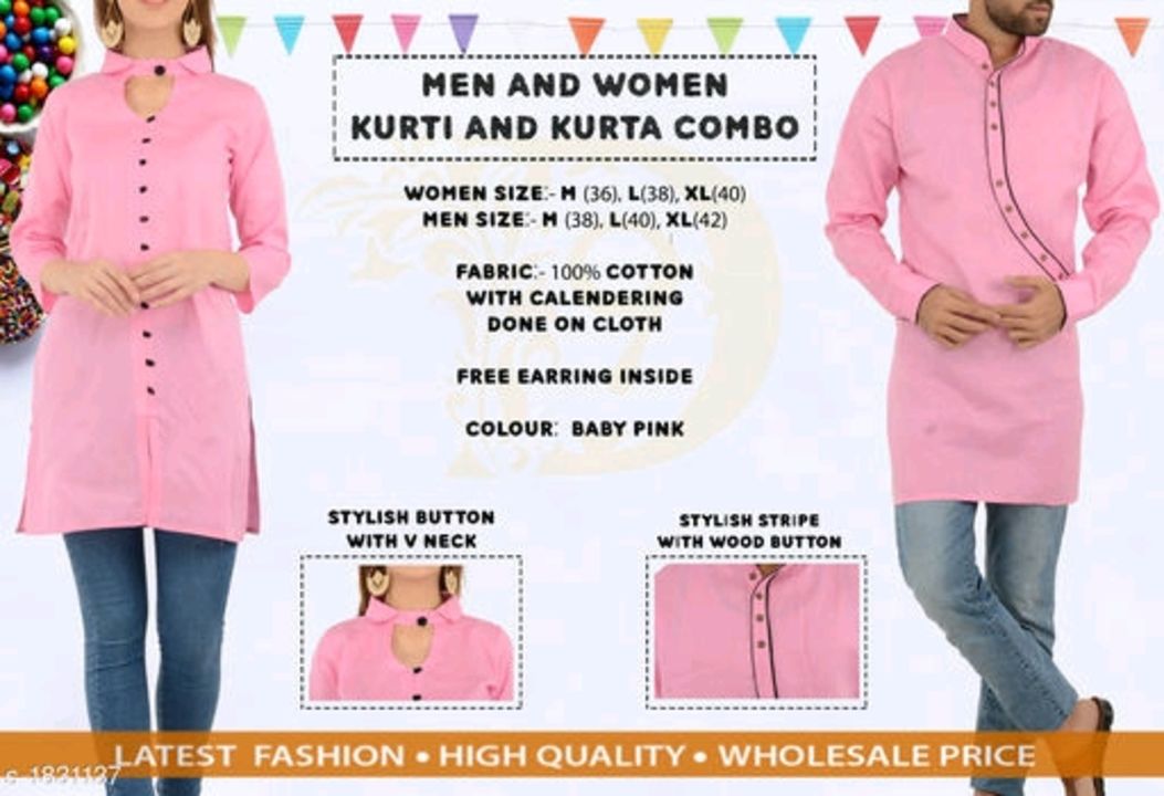 Kurta and kurti combo uploaded by D9 Fashion on 1/21/2022