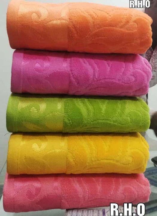 Fully embossed plain towel  uploaded by Rajesh handloom outlet on 1/21/2022