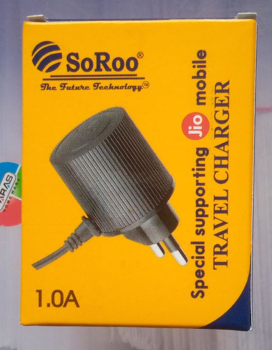 Soroo jio charger 1 Amp uploaded by Sneha Enterprises Pupri on 1/22/2022