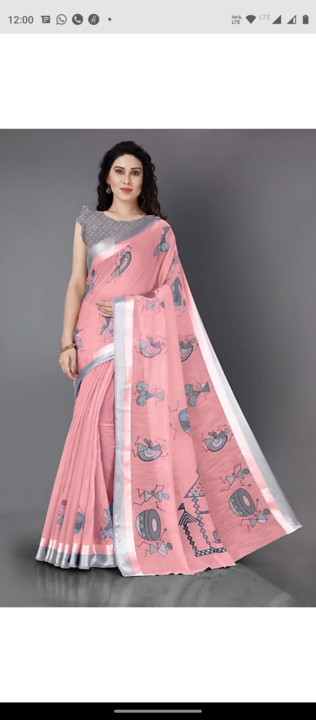 Mirchi Fashion Printed Fashion Cotton Blend, Polycotton Saree uploaded by Style Bling on 1/22/2022