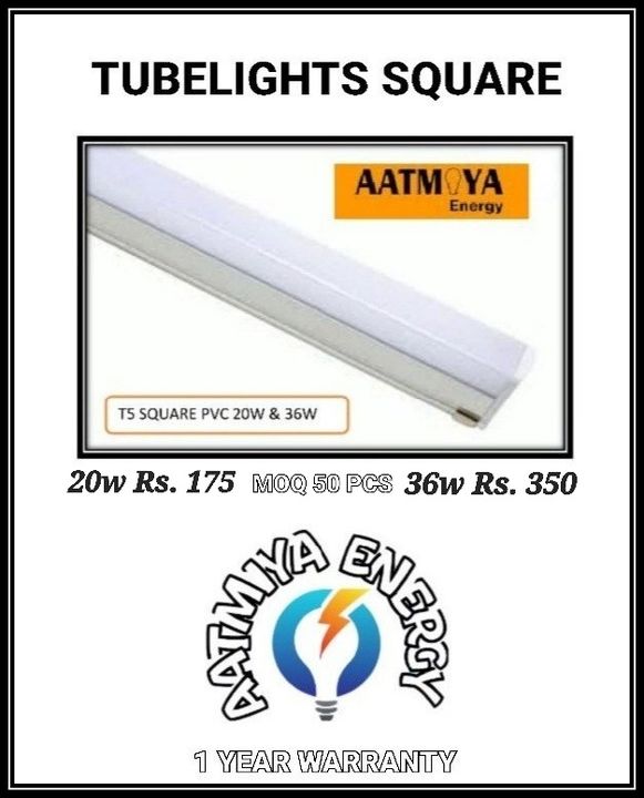 Tubelights Square PVC  uploaded by Aatmiya Energy on 1/22/2022