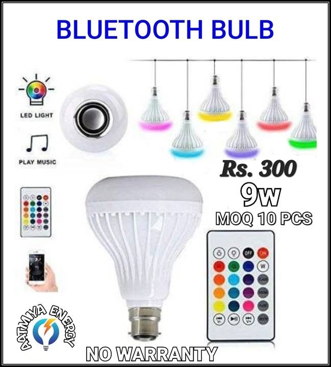 Bluetooth speaker bulb uploaded by Aatmiya Energy on 1/22/2022