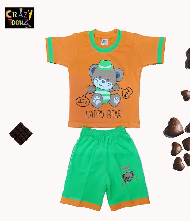 Half Sleeve Hosiery t-shirt with hosiery shorts for boys from 1 year to 9 years uploaded by business on 1/22/2022