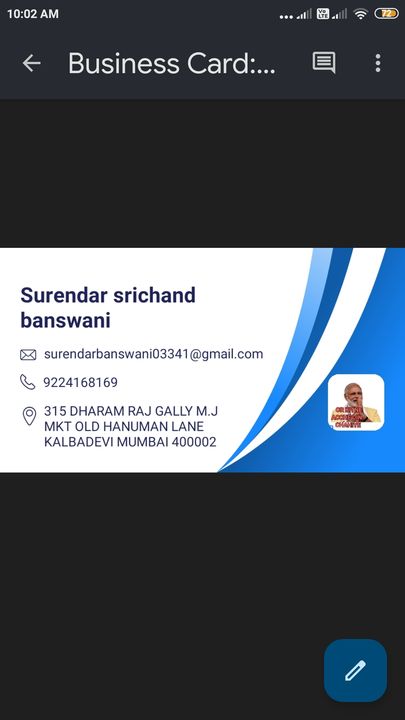 Post image SURENDAR SRICHAND BANSWANI has updated their profile picture.