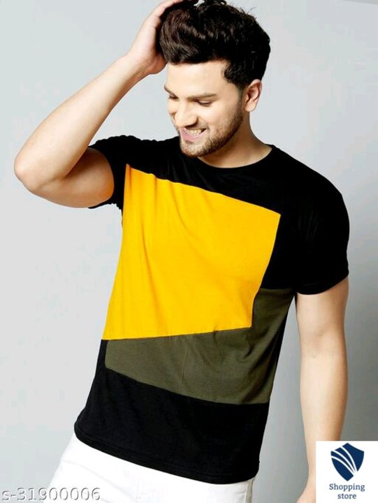 Ausk Color Block Men's Round Neck T-Shirt uploaded by business on 1/22/2022