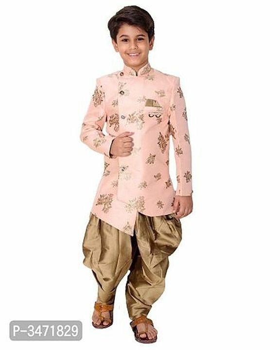 Boys Wedding Wear Sherwani Dhoti Set uploaded by GAGANASRI ENTERPRISES on 10/3/2020