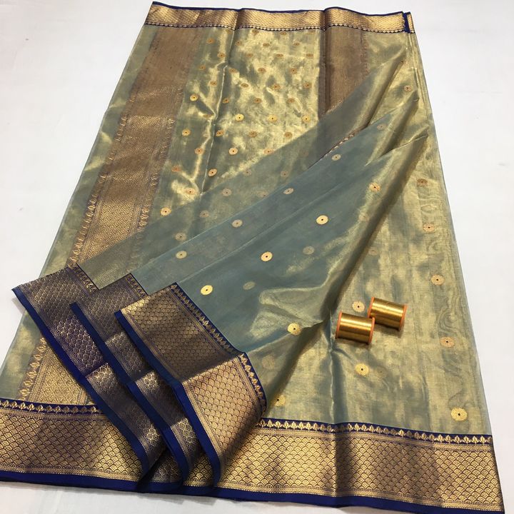 Chanderi handloom handweaveng pure silk sarees nakshi border uploaded by Sidra handloom sarees on 1/22/2022