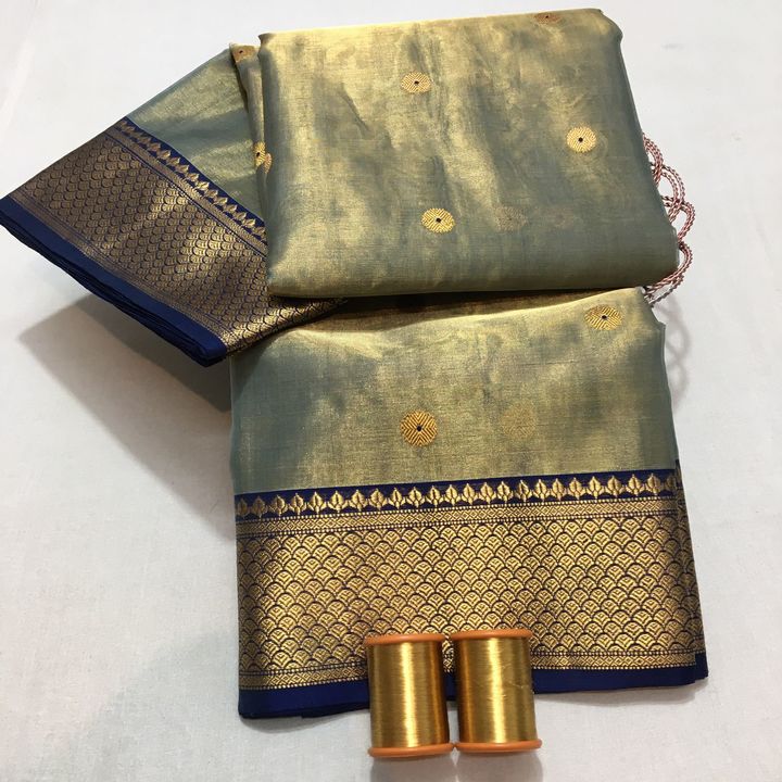 Chanderi handloom handweaveng pure silk sarees nakshi border uploaded by Sidra handloom sarees on 1/22/2022