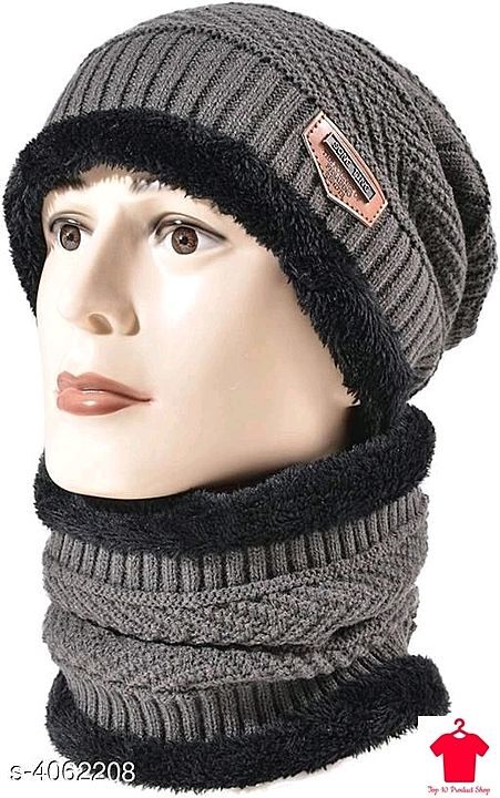 Latest Attractive Men'S Woollen Head & Neck Cap Beanie combo uploaded by Top 10 product shop on 10/3/2020