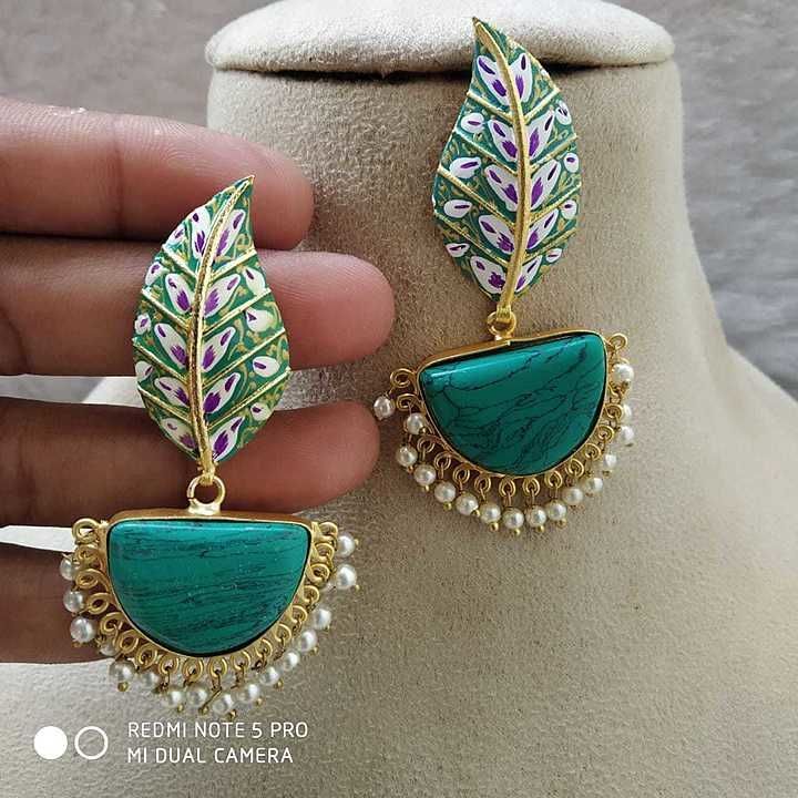 Top saling Brass based high quality enamal paint earrings uploaded by Nicks creation  on 6/10/2020
