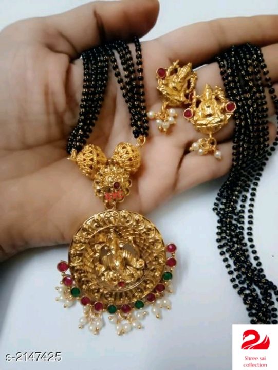 Elegant gold plated mangalsutra uploaded by business on 1/23/2022