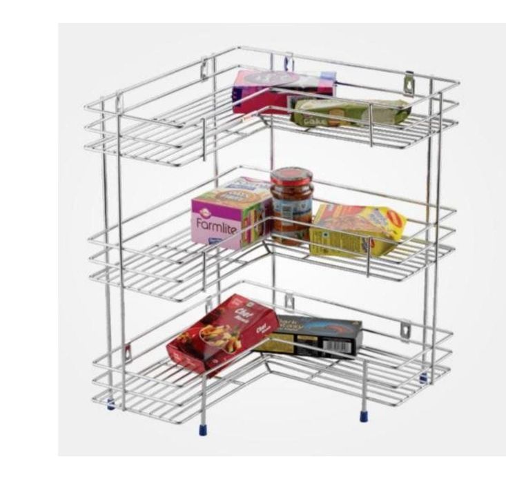 Post image I want 50 Pieces of 3 Lyer L corner kitchen stand (stainless steel).
Below is the sample image of what I want.