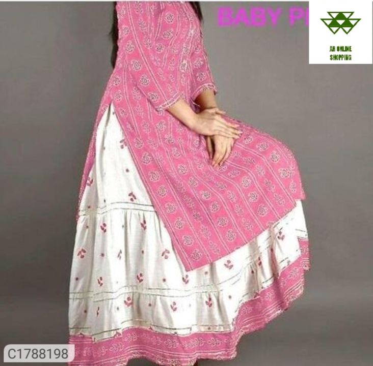 Unique Rayon Printed Kurti Skirt Set uploaded by AR ONLINE SHOPPING on 1/23/2022