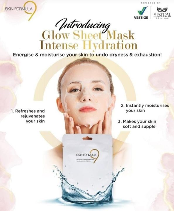 Glow Sheet Mask Intense Hydration uploaded by SocialSeller _beauty_and_helth on 1/23/2022