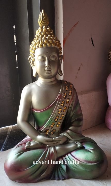 Buddha statue uploaded by Advent Handicrafts on 1/23/2022