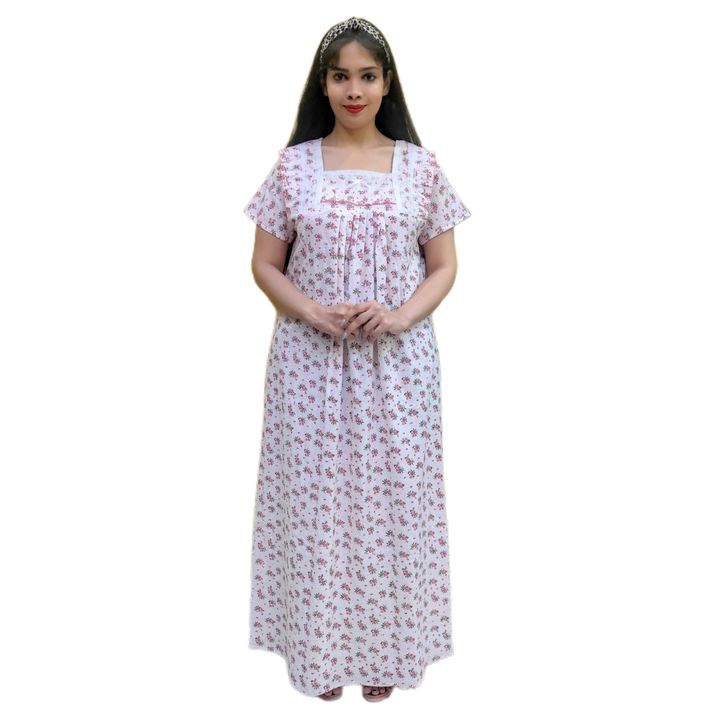 Women Cotton Nightgown Nighty uploaded by Anuj Textiles on 1/23/2022