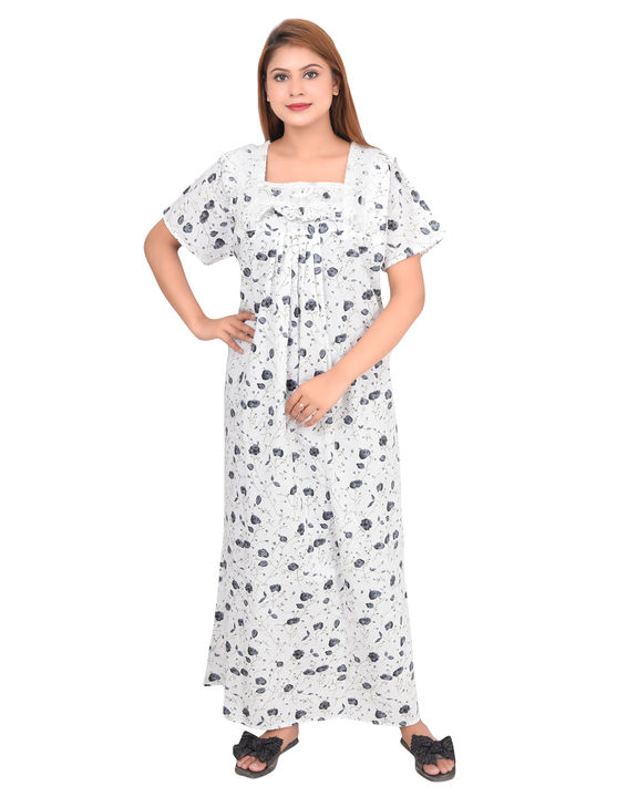 Women Cotton Nightgown Nighty uploaded by Anuj Textiles on 1/23/2022