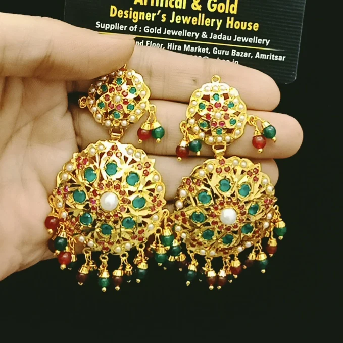 Earrings  uploaded by Artificial gold designer jewellery on 1/23/2022