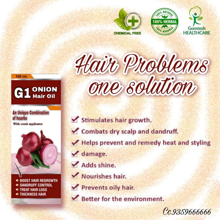 G1 Onion Hair Oil uploaded by business on 1/23/2022
