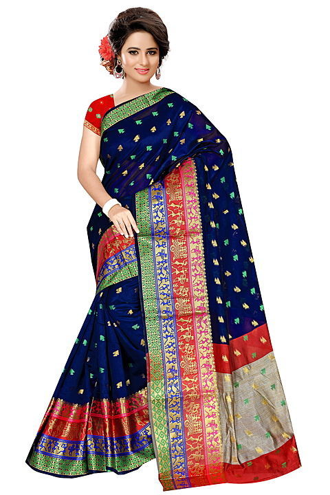 Banarasi Dulhan silk saree with Blouse piece uploaded by Shakti textiles on 10/3/2020
