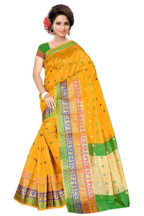Banarashi Dulhan silk saree with blouse piece uploaded by Shakti textiles on 10/3/2020