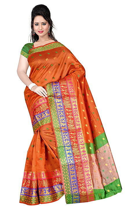 Banarasi Dulhan silk saree with blouse piece uploaded by Shakti textiles on 10/3/2020