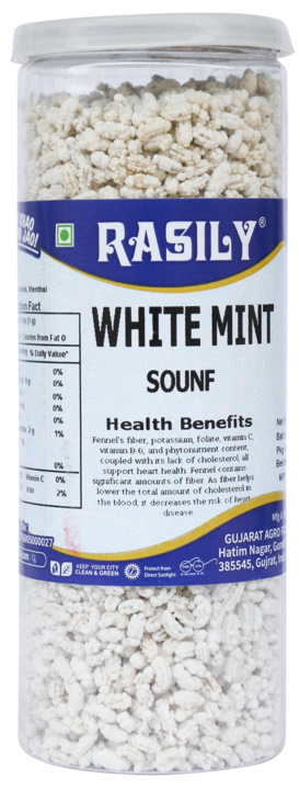 Rasily white mint madrasi 200g can uploaded by Rasily supari mukhwas & confectione on 1/24/2022