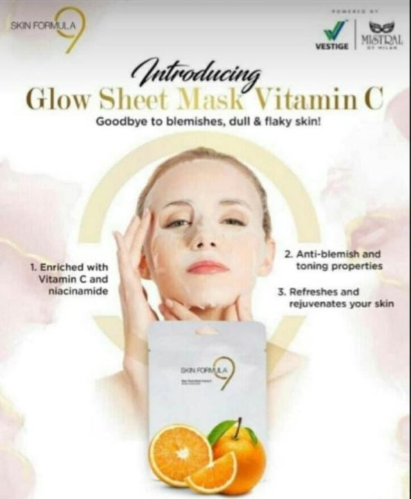 Glow sheet mask vitamin C uploaded by SocialSeller _beauty_and_helth on 1/24/2022