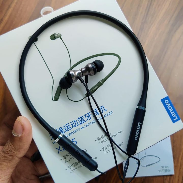 Lenovo XE05 Wireless Bluetooth Neckband uploaded by business on 1/24/2022