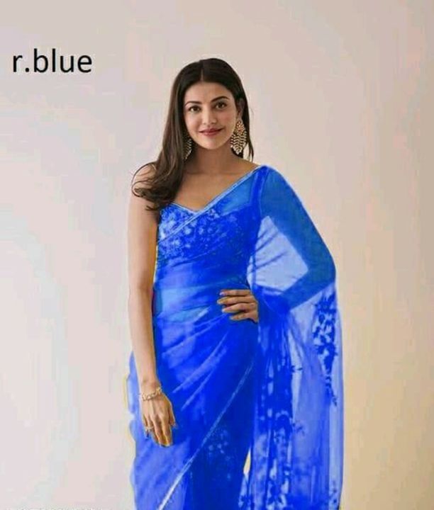 Organza saree uploaded by business on 1/24/2022