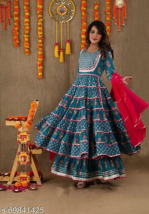Beautiful partywere dress  uploaded by Jaipuri Bazar on 1/24/2022