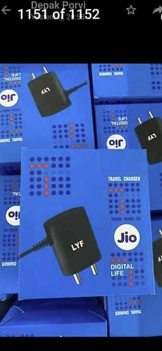 Jio lyf charger available  uploaded by business on 10/3/2020