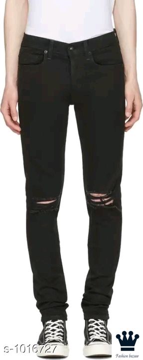 Men's Black damage pant uploaded by Fashion Bazaar on 1/24/2022