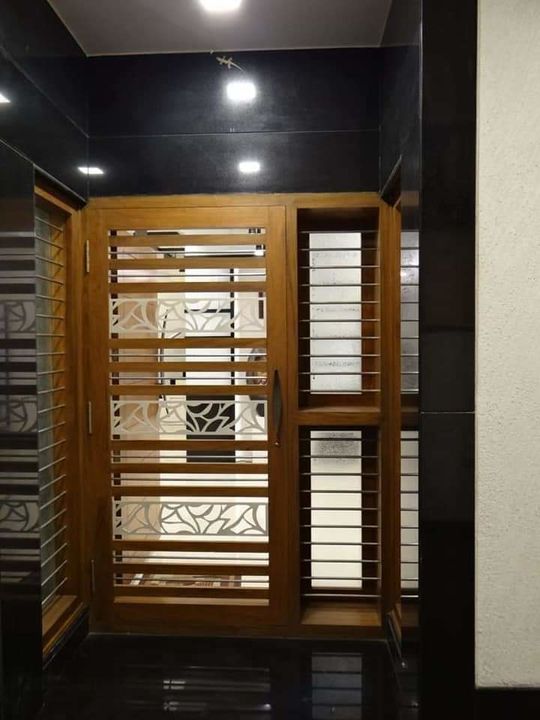 Wooden main door uploaded by Vishvkaram interior & conturction on 1/24/2022
