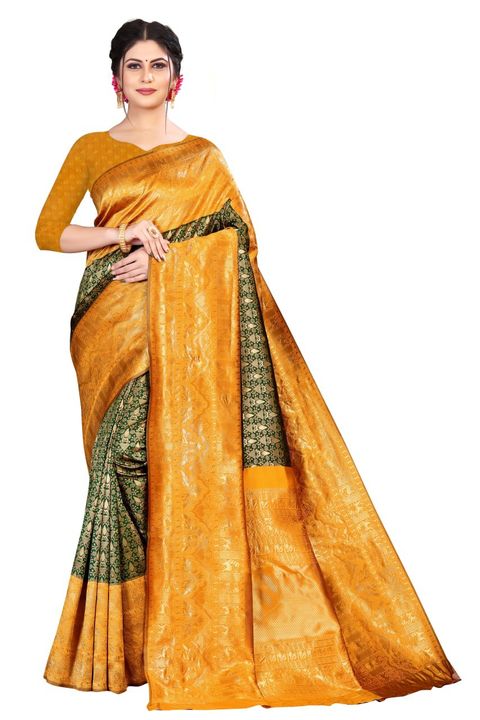 Kanchipuram silk saree uploaded by Ishita Enterprise on 1/24/2022