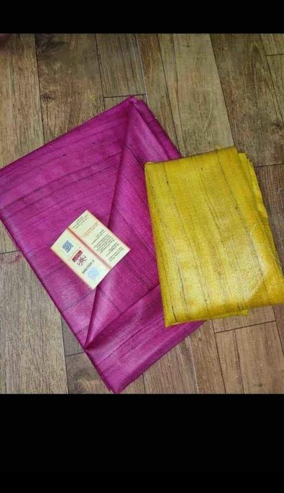  Pure  Tusser gicha silk saree uploaded by Linen and silk saree manufacturer on 1/24/2022