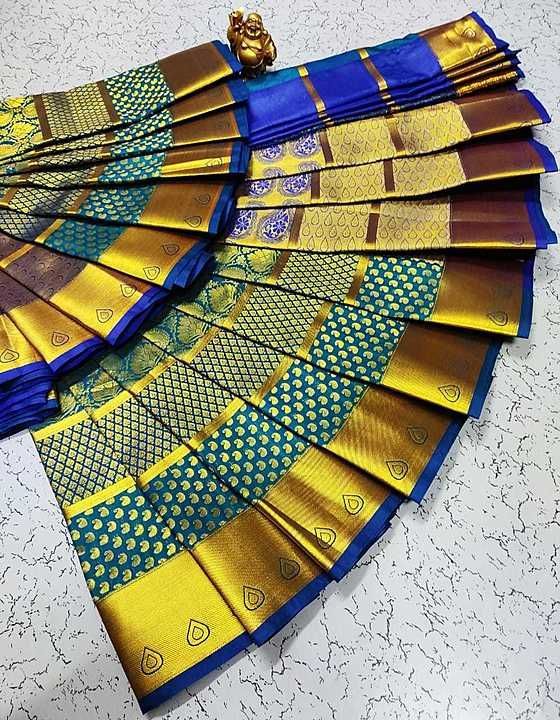 Kanjeevaram silk saree for wedding uploaded by Jia Boutiques on 10/3/2020