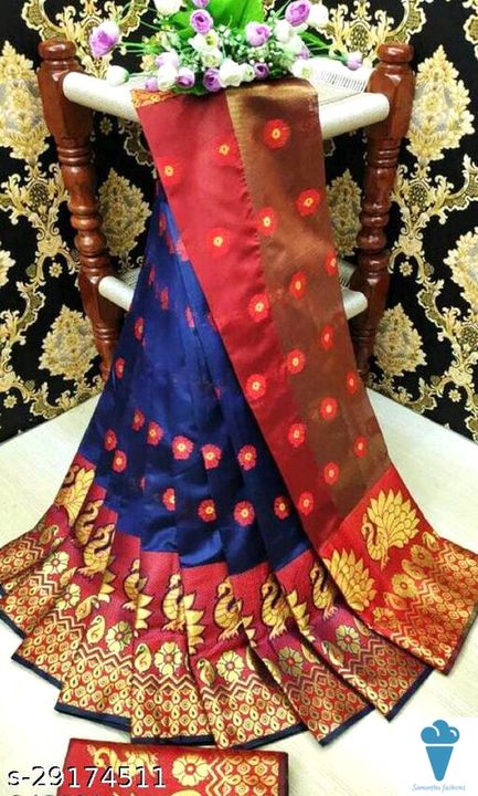  Catalog Name:*Beautiful Silk Saree* Saree Fabric uploaded by business on 1/25/2022