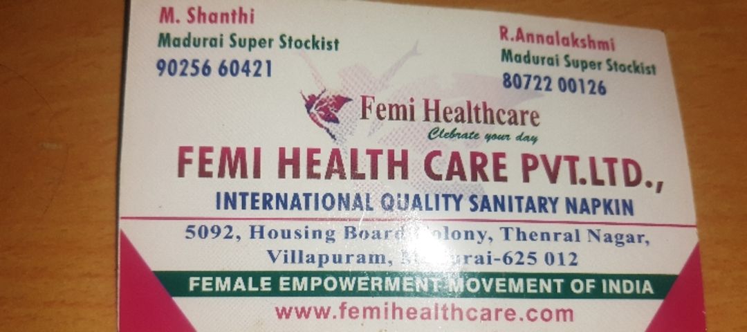 Visiting card store images of FEMI  HEALTH CARE 