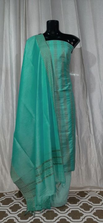 Post image Hey! Checkout my Naye collections jisse kaha jata hai 💯% pure khadi cotton silk suits set.