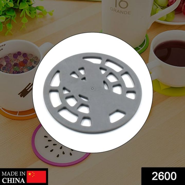 2600 1Pc Silicone Fancy Coaster for holding bowls and utensils including all kitchen purposes. uploaded by DeoDap on 1/25/2022
