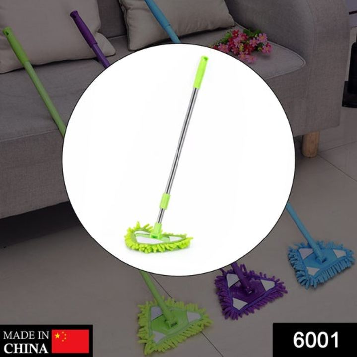 6001 Stainless Steel Road Adjustable Triangle Mop Used for Cleaning Dusty and Wet Floor Surfaces and uploaded by DeoDap on 1/25/2022