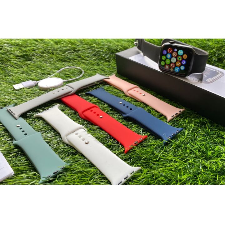 Post image *_SERIES 7 WITH 7 BELT Smartwatch Infinity Display_*
*SEVEN SERIES WITH SEVEN BELT FREE*    
✅ *SCROLL. WORKING*✅ *APPLE WATCH SERIES 7 FULL SCREEN 44MM* ✅# Brand-Apple✴# Quality-7a✴# Gender-Unisex✴ 👉 *Features*✔️ Watch Size: *44*38*10.7 mm*✔️ Resolution: *240 *240 pixel*✔️ Bluetooth: Support *3.0, 4.0*✔️ Sleep Monitoring ✔️ *Magnetic charging*✔️ Heart rate Sensor, ECG, Blood Pressure Monitor ✔️ Step Counter, Vibration Alert✔️ Sedentary Reminder✔️ Bluetooth : Remote control of mobile phone ✔️ Synchronous mobile music✔️ Information: Synchronous SMS Content✔️ Alarm Clock, Calculator, World Time, Voice Searching, Stopwatch✅ *Bluetooth Call, Bluetooth Dialer* ✅ All Notifications👉1.5 hour for full charge.
*PRICE :- 1999 FREE SHIPPING*