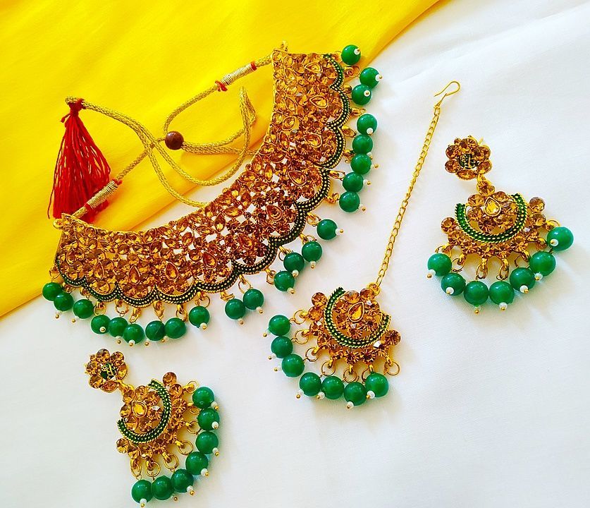 Chokar set just at 250 rs with matte minakari  uploaded by business on 10/4/2020