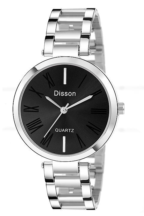 Trendy disson black dial color analog watch for women and girls  uploaded by Dass traders on 10/4/2020