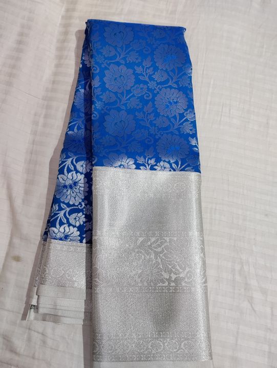 Semi Kanchipuram silk saree uploaded by Sri Manjunatha powerlooms on 1/25/2022