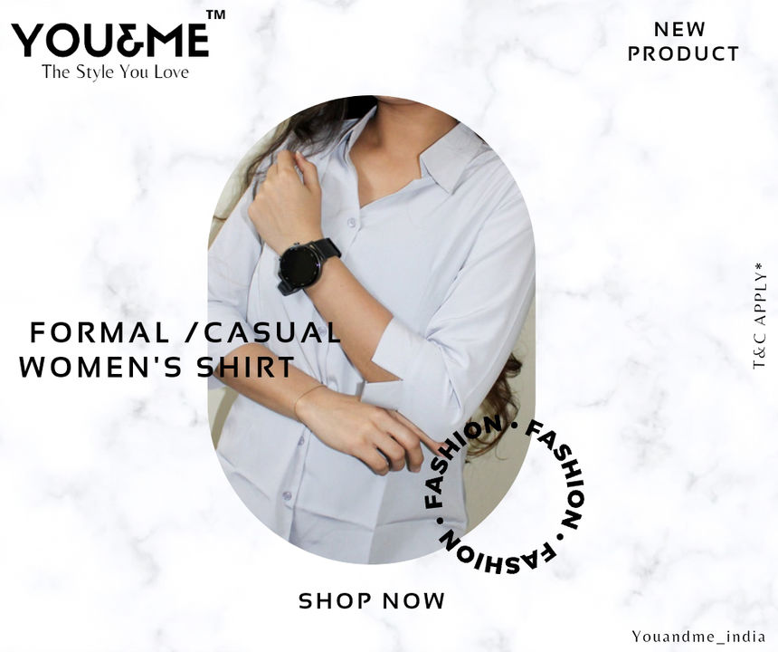 You&Me GRY FORMAL /CASUAL WOMEN'S SHIRT  uploaded by business on 1/25/2022