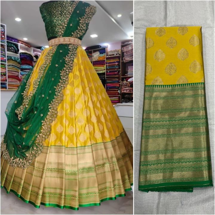 Post image I want 1 Pieces of Banarasi lehnga.
Below are some sample images of what I want.
